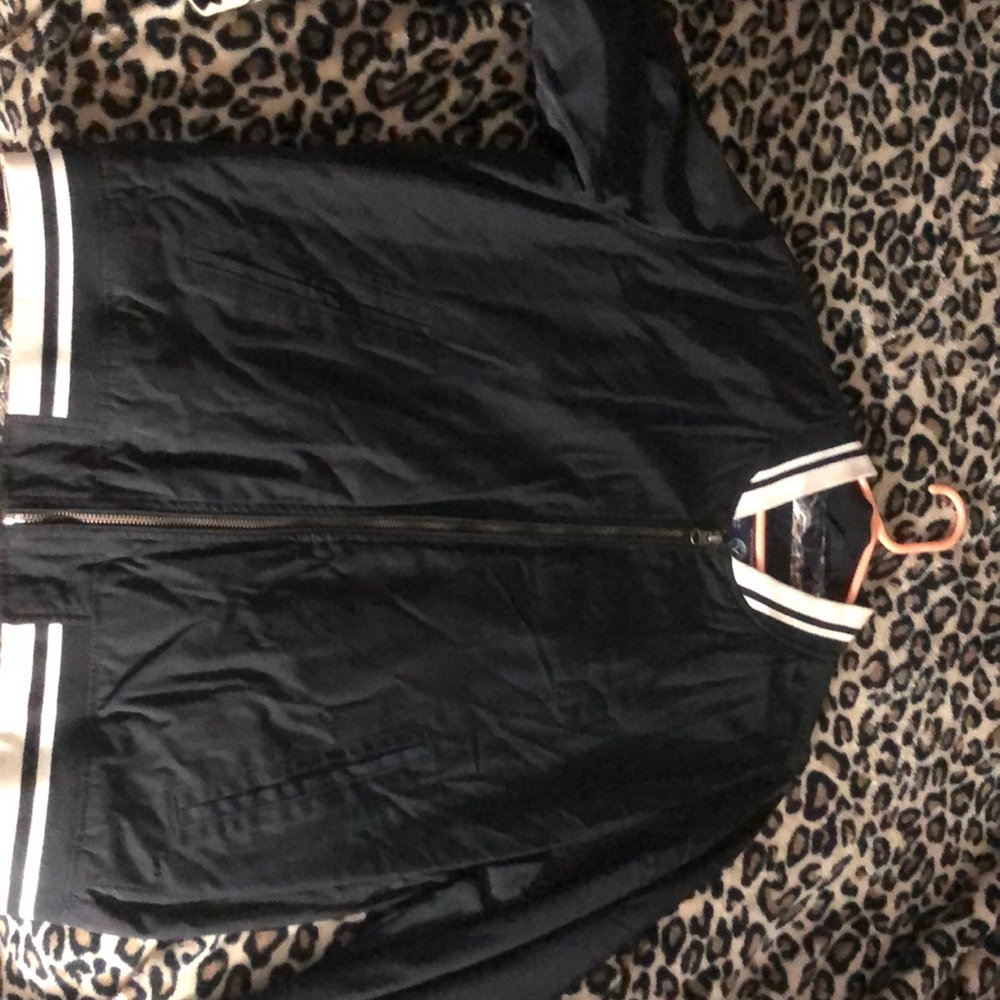 Black and White American Eagles Jacket